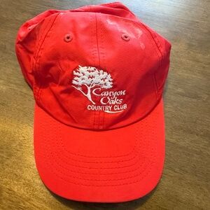 Canyon Oaks CC Red Imperial Hat Adjustable Size